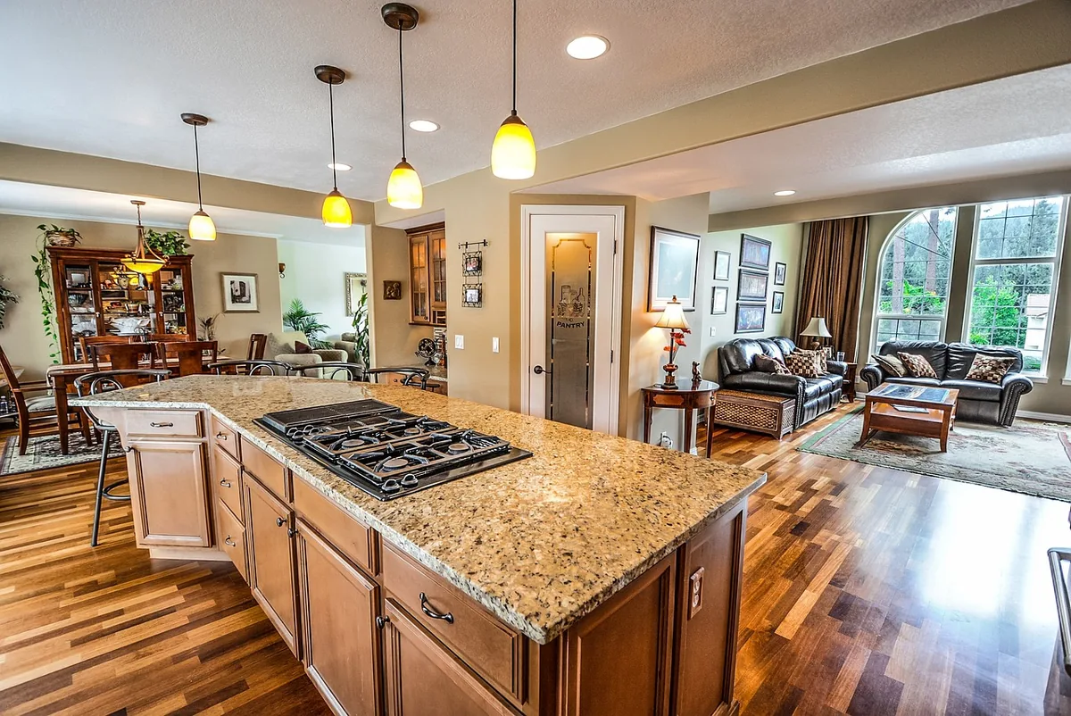 A home kitchen interior