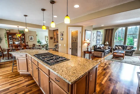 A home kitchen interior