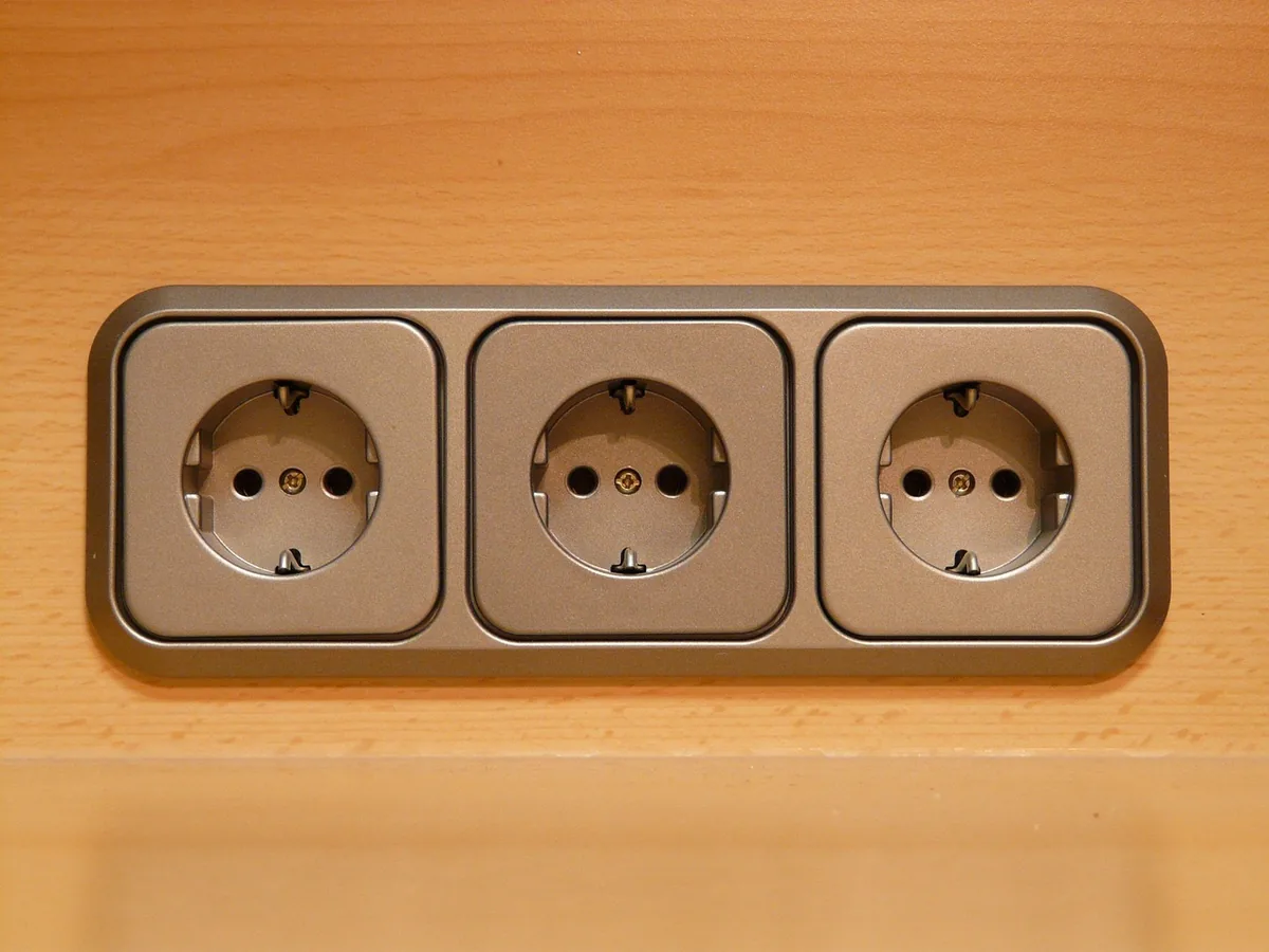 A plug-in device in a wall outlet