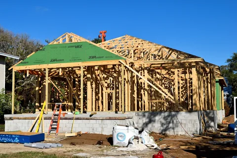 A new home under construction