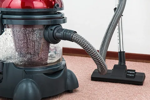 A vacuum cleaner used for spring cleaning