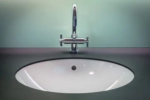 Dishes in a kitchen sink